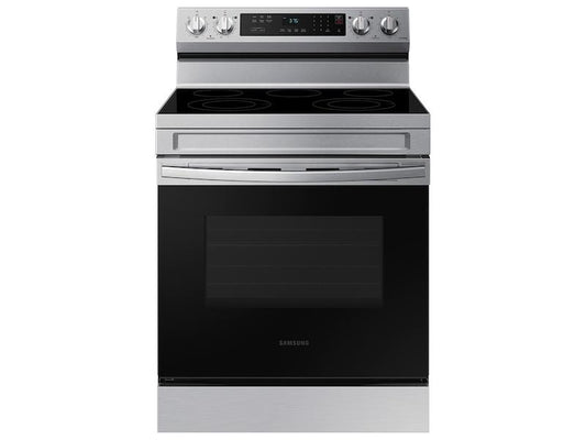SAMSUNG NE63A6311SS 6.3 cu. ft. Smart Freestanding Electric Range with Rapid Boil(TM) & Self Clean in Stainless Steel