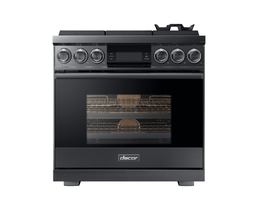 DACOR DOP36M96GLM 36" Pro Gas Range, Graphite Stainless Steel, Natural Gas
