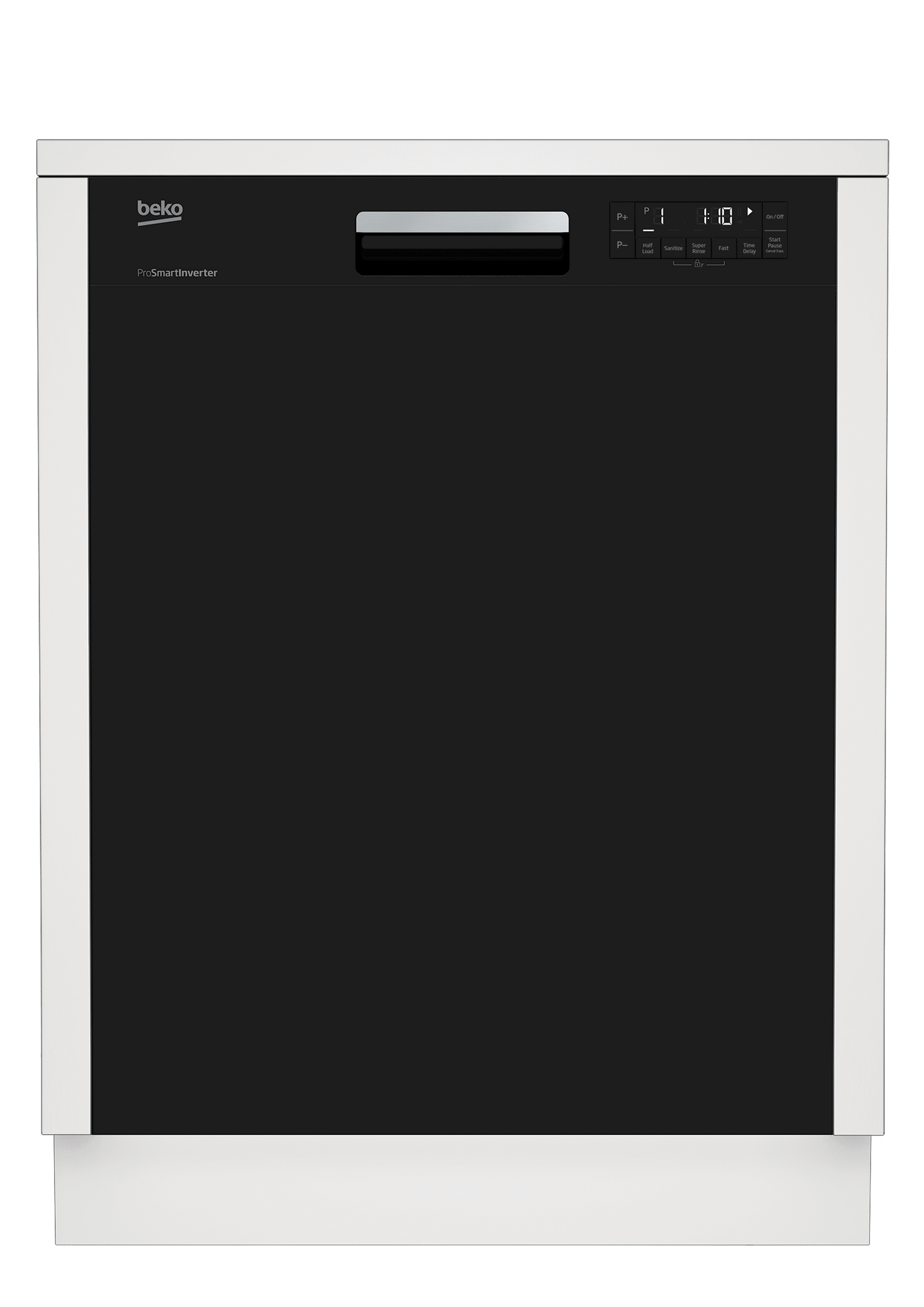 BEKO DUT25401B Tall Tub Black Dishwasher, 14 place settings, 48 dBa, Front Control