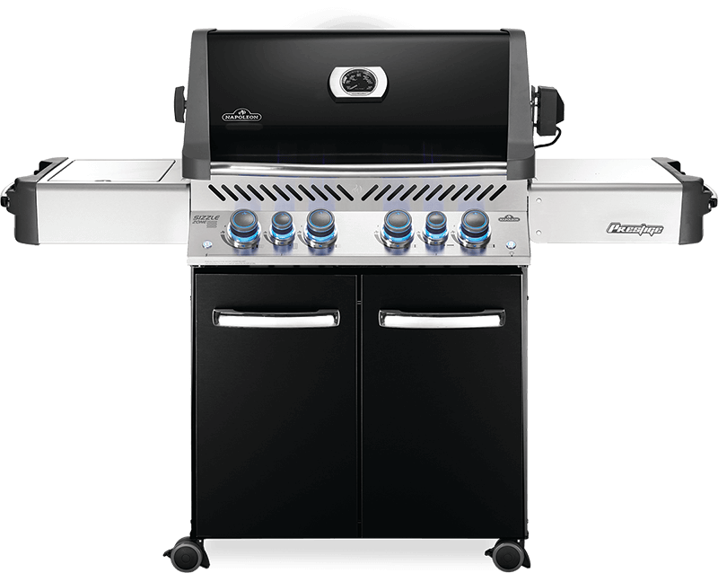 NAPOLEON BBQ P500RSIBNK3 Prestige 500 RSIB with Infrared Side and Rear Burners , Black , Natural Gas