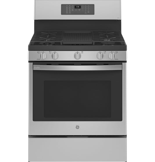 GE APPLIANCES PGB935YPFS GE Profile(TM) Smart 30" Free-Standing Self Clean Gas Fingerprint Resistant Range with No Preheat Air Fry