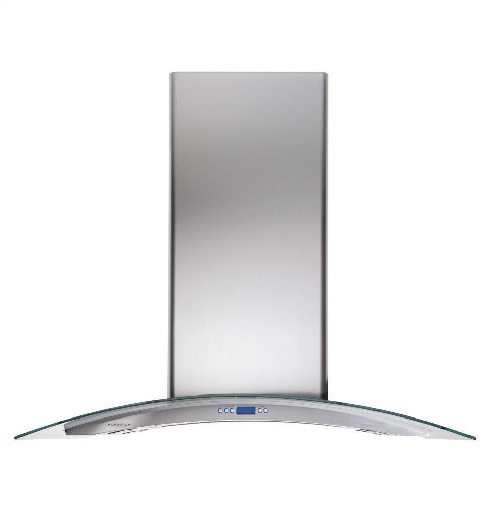 MONOGRAM ZV925SLSS Monogram 36" Glass Canopy Island Hood