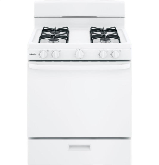 HOTPOINT RGBS300DMWW Hotpoint(R) 30" Free-Standing Gas Range