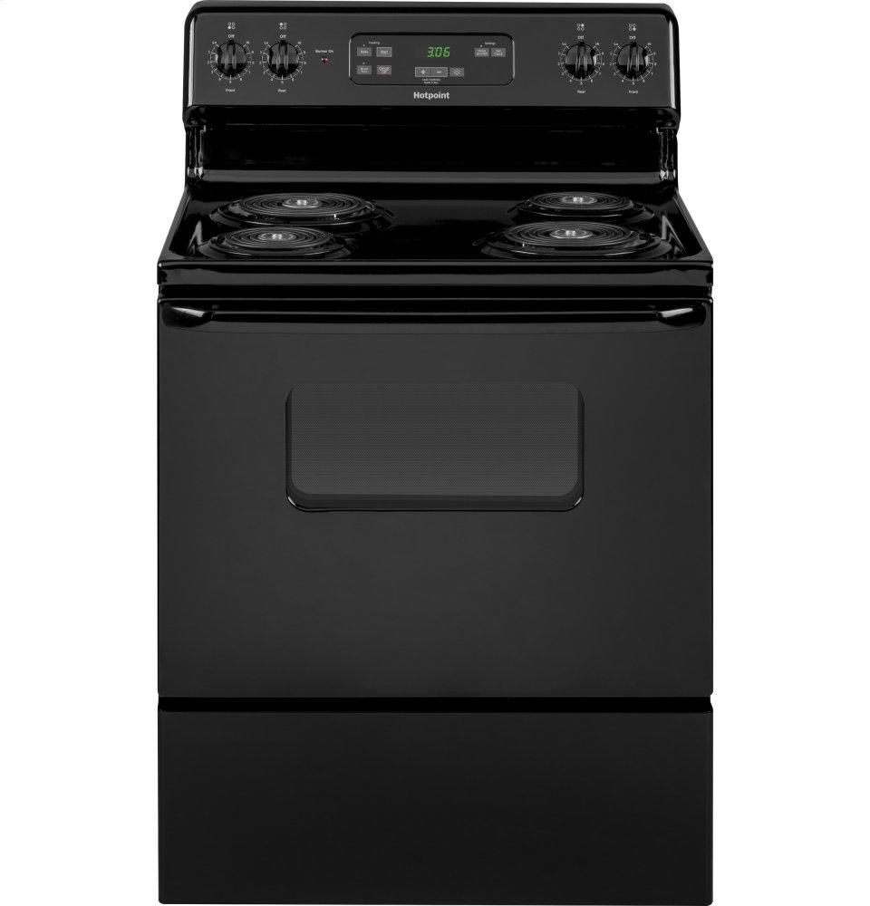 HOTPOINT RBS360DMBB Hotpoint(R) 30" Free-Standing Standard Clean Electric Range