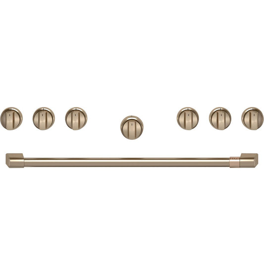 CAFE CXPR6HKPTBZ Cafe(TM) 36" Brushed Bronze Handle & Knob Set for Pro Range and Rangetop