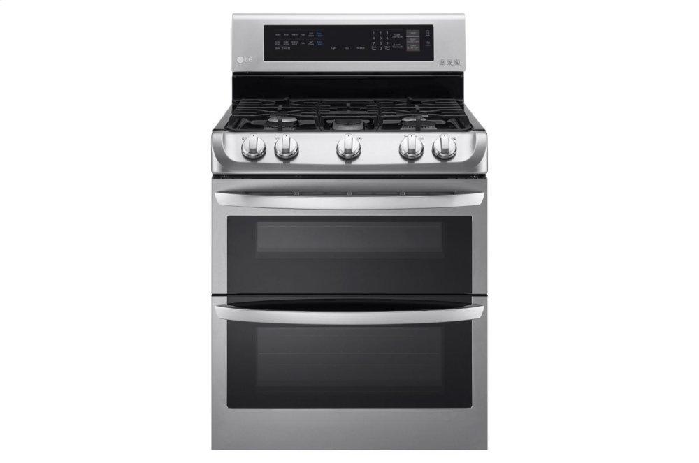 LG LDG4313ST 6.9 cu. ft. Gas Double Oven Range with ProBake Convection(R) and EasyClean(R)