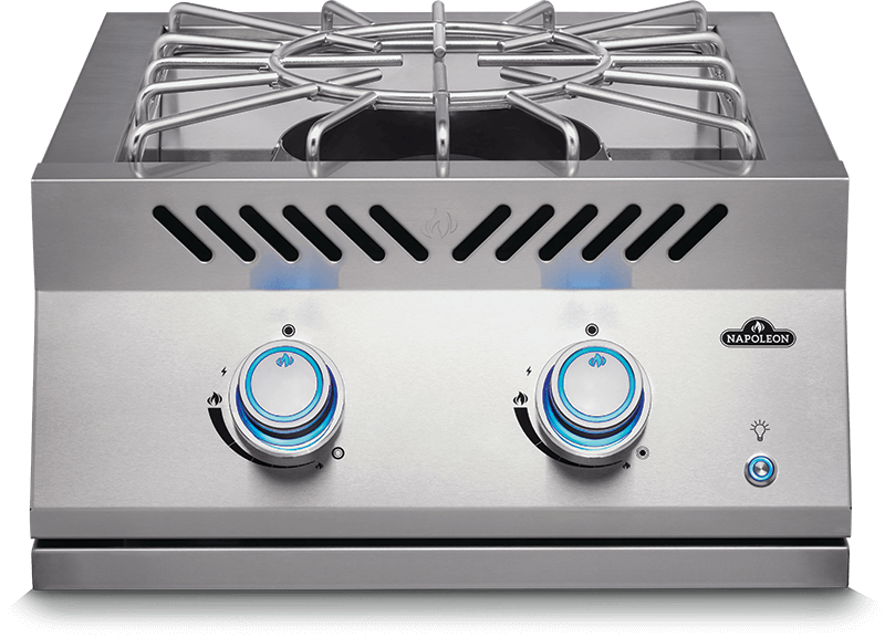 NAPOLEON BBQ BIB18PBPSS Built-in 700 Series Power Burner with Stainless Steel Cover , Stainless Steel , Propane