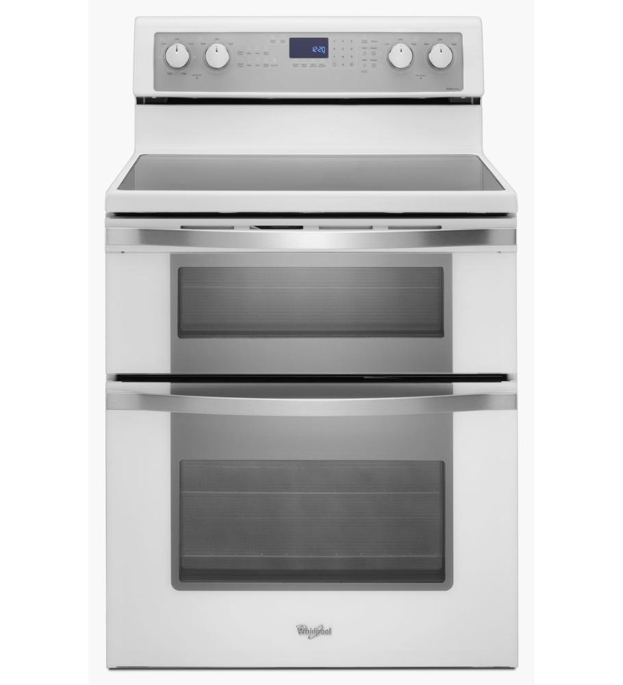 WHIRLPOOL WGE755C0BH 6.7 Total cu. ft. Double Oven Electric Range with True Convection Cooking