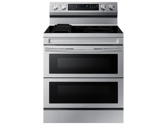 SAMSUNG NE63A6751SS 6.3 cu. ft. Smart Freestanding Electric Range with Flex Duo(TM), No-Preheat Air Fry & Griddle in Stainless Steel