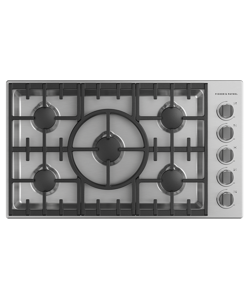 FISHER & PAYKEL CDV3365HN Gas Cooktop, 36"