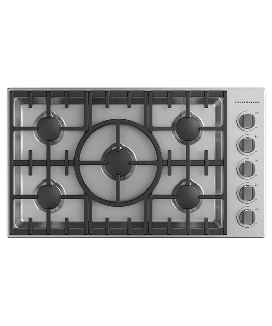 FISHER & PAYKEL CDV3365HN Gas Cooktop, 36"