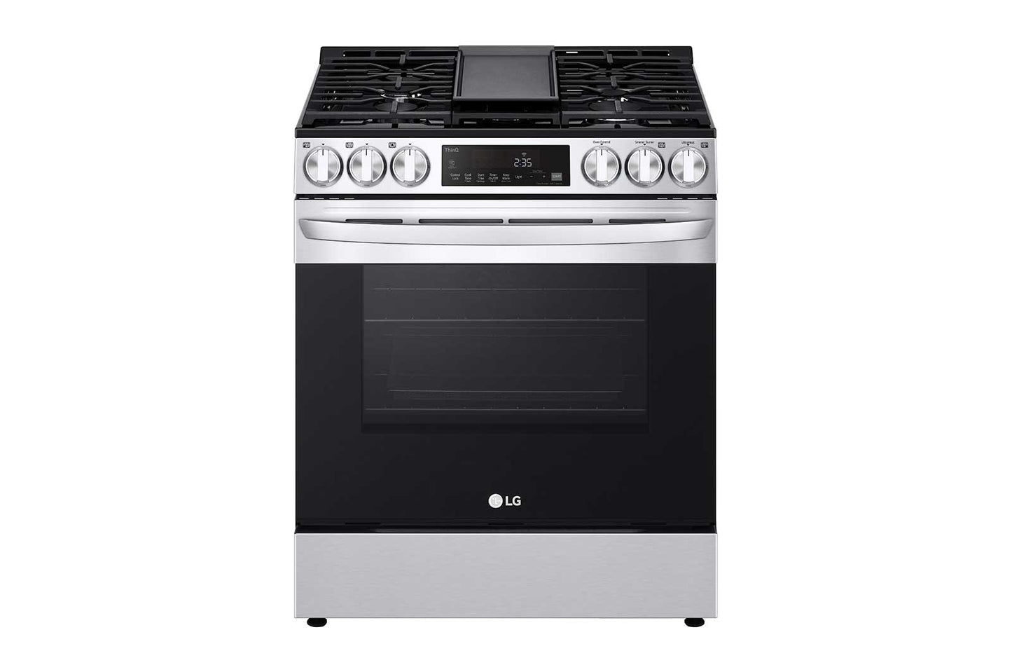LG LSGL5833F 5.8 cu ft. Smart Wi-Fi Enabled Fan Convection Gas Slide-in Range with Air Fry & EasyClean(R)