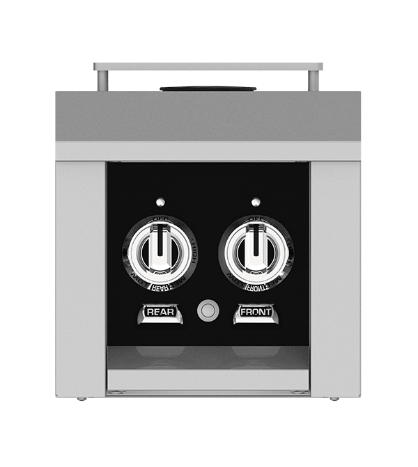 HESTAN AGB2CPBK Hestan Panel, Control, Side Burner, Double, Black/stealth