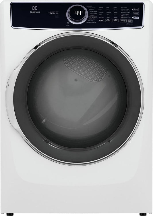 ELECTROLUX ELFE7537AW Electrolux Front Load Perfect Steam(TM) Electric Dryer with Predictive Dry(TM) and Instant Refresh (TM) 8.0 Cu. Ft.