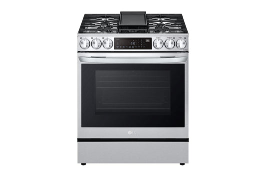 LG LSGL6335F 6.3 cu ft. Smart wi-fi Enabled ProBake Convection(R) InstaView(R) Gas Slide-In Range with Air Fry
