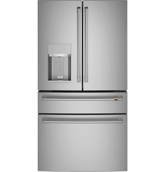CAFE CXE22DP2PS1 Cafe(TM) ENERGY STAR(R) 22.3 Cu. Ft. Smart Counter-Depth 4-Door French-Door Refrigerator