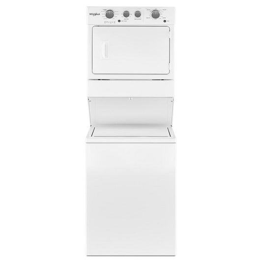 WHIRLPOOL WGT4027HW 3.5 cu.ft Gas Stacked Laundry Center 9 Wash cycles and AutoDry(TM)