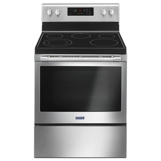 MAYTAG MER6600FZ 30-Inch Wide Electric Range With Shatter-Resistant Cooktop - 5.3 Cu. Ft.