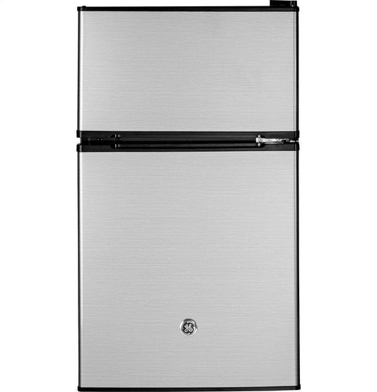 GE APPLIANCES GDE03GLKLB GE(R) Double-Door Compact Refrigerator
