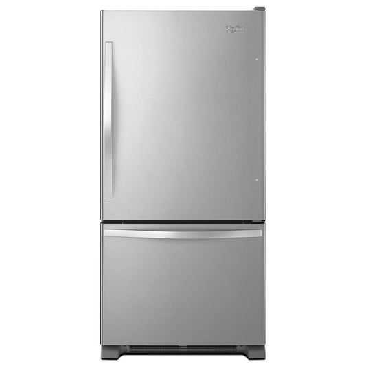 WHIRLPOOL WRB322DMBM 33-inches wide Bottom-Freezer Refrigerator with SpillGuard(TM) Glass Shelves - 22 cu. ft