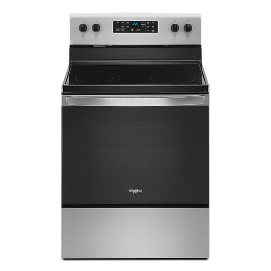 WHIRLPOOL WFE505W0JZ 5.3 cu. ft. Whirlpool(R) electric range with Frozen Bake(TM) technology.