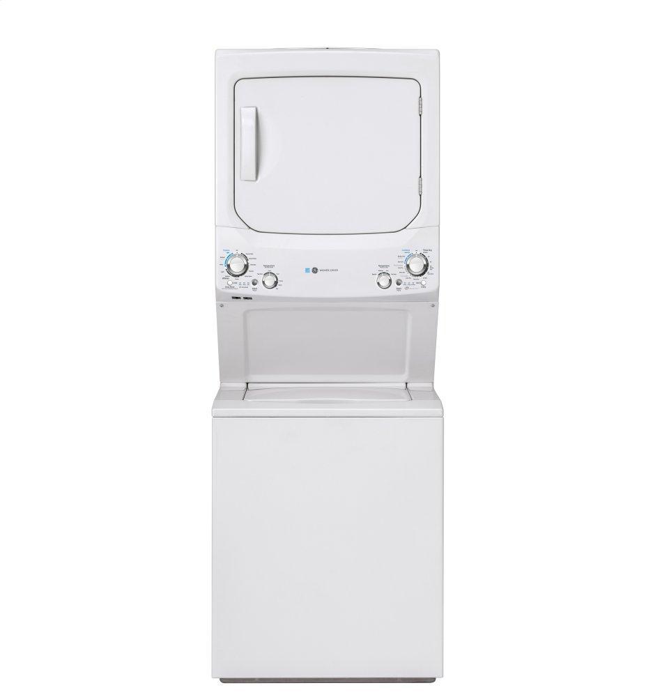 GE APPLIANCES GUD27EESNWW GE Unitized Spacemaker(R) ENERGY STAR(R) 3.9 cu. ft. Capacity Washer with Stainless Steel Basket and 5.9 cu. ft. Capacity Electric Dryer