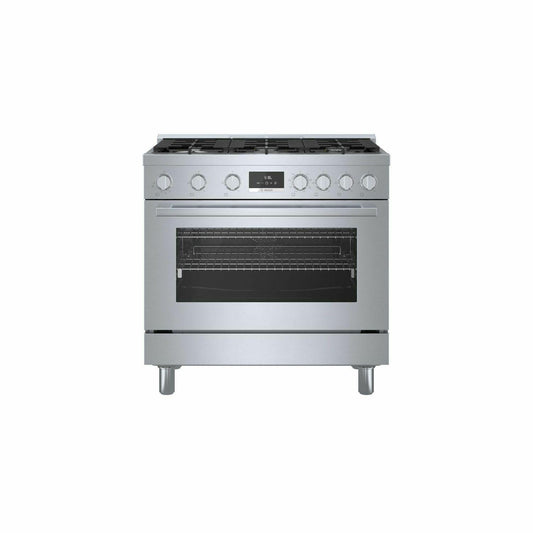 BOSCH HDS8655U 800 Series Dual Fuel Freestanding Range 36'' Stainless Steel HDS8655U