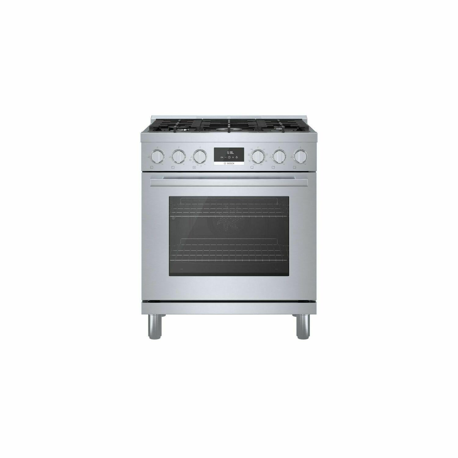 BOSCH HDS8055U 800 Series Dual Fuel Freestanding Range 30'' Stainless Steel HDS8055U