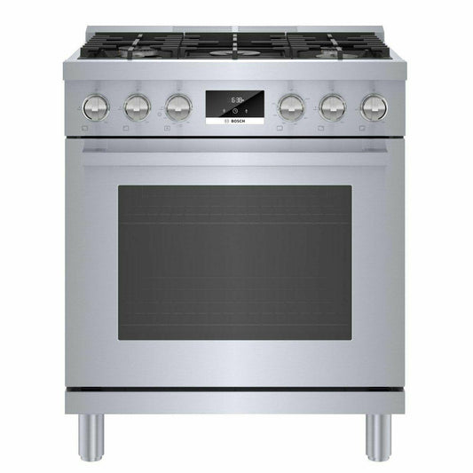 BOSCH HGS8055UC 800 Series Gas Freestanding Range 30'' Stainless Steel HGS8055UC