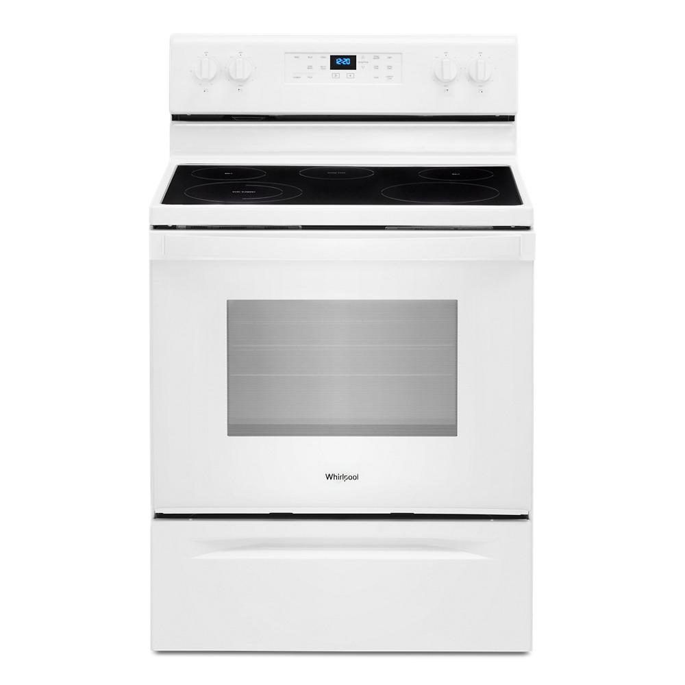 WHIRLPOOL WFE525S0JW 5.3 cu. ft. Whirlpool(R) electric range with Frozen Bake(TM) technology