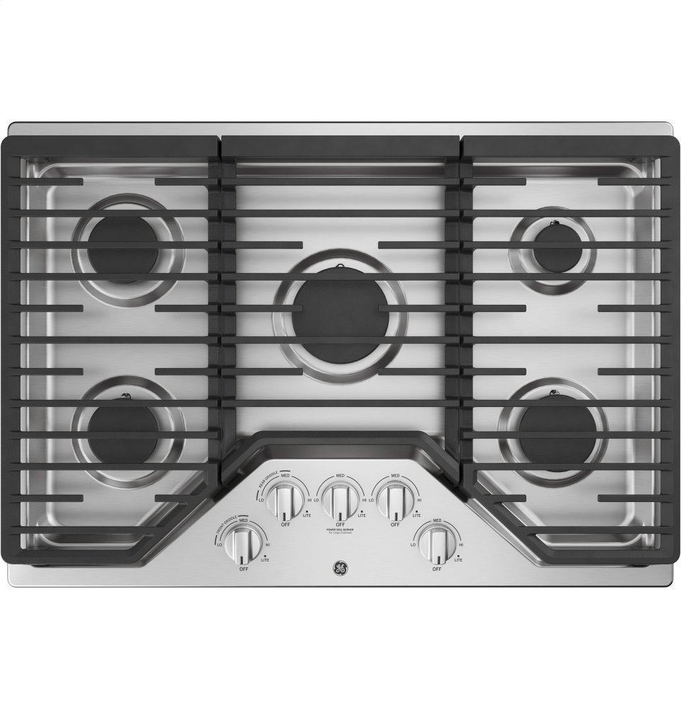 GE APPLIANCES JGP5030SLSS GE(R) 30" Built-In Gas Cooktop with 5 Burners and Dishwasher Safe Grates