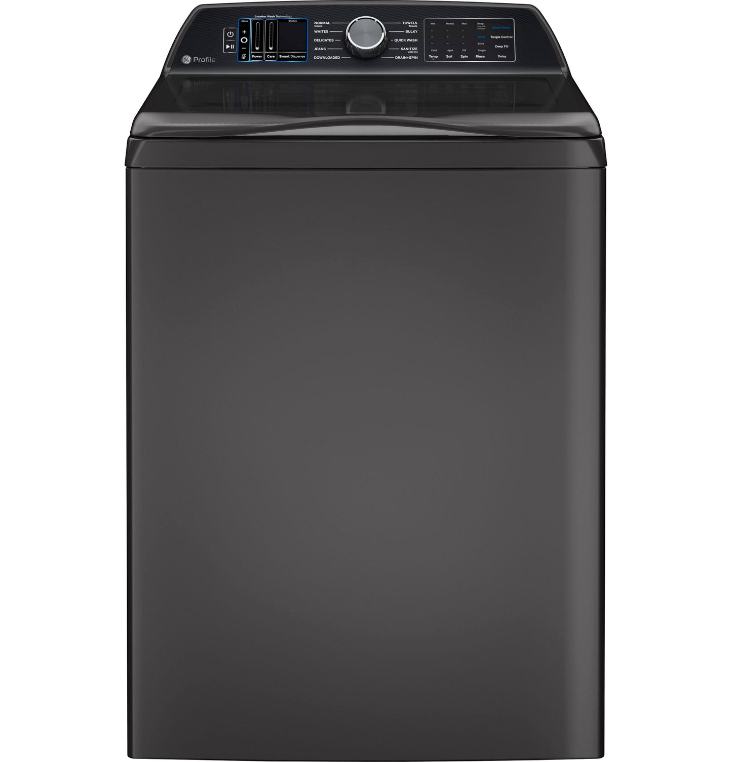 GE APPLIANCES PTW900BPTDG GE Profile(TM) 5.4 cu. ft. Capacity Washer with Smarter Wash Technology and FlexDispense(TM)