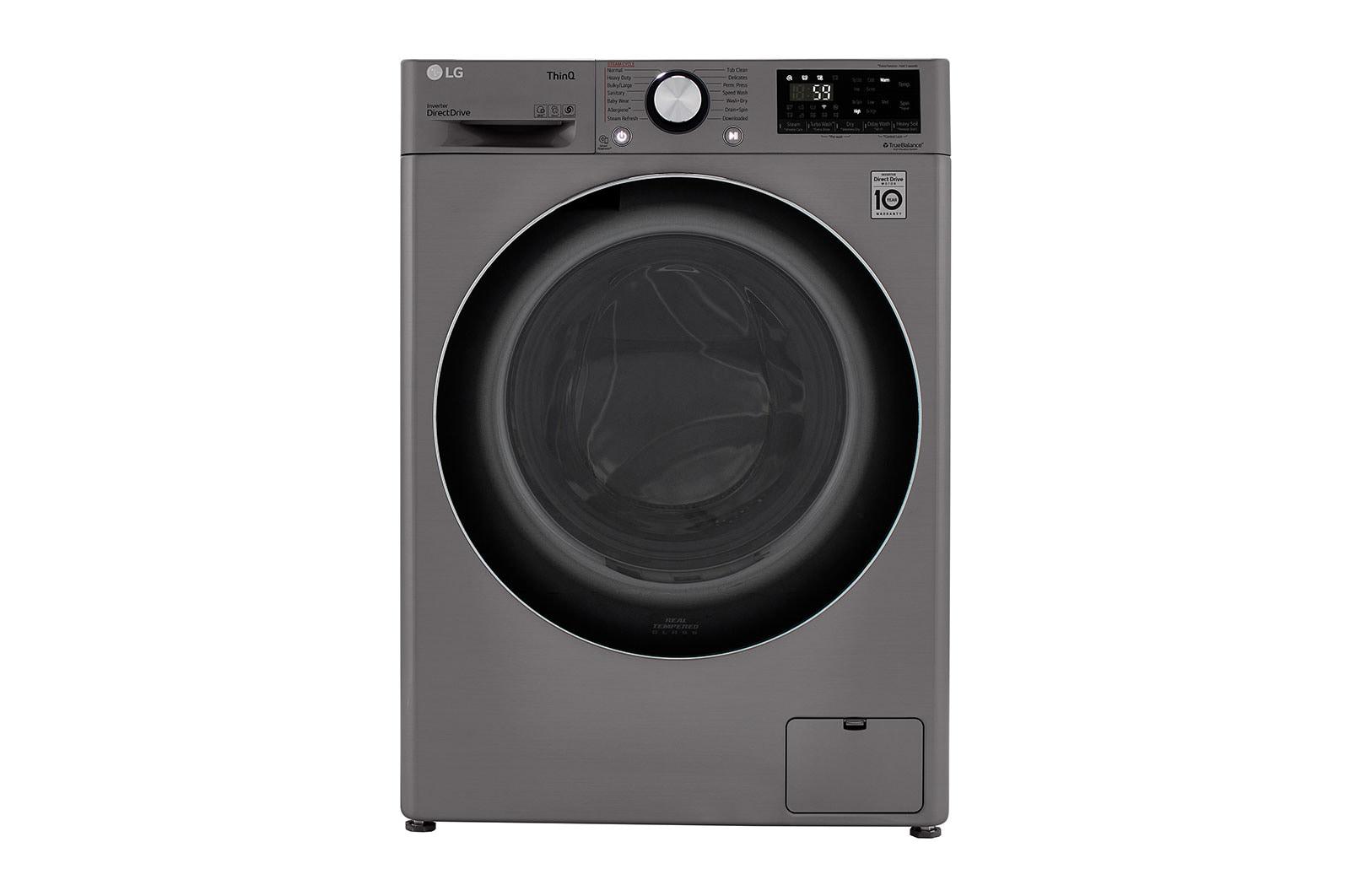 LG WM3555HVA 2.4 cu.ft. Smart wi-fi Enabled Compact Front Load All-In-One Washer/Dryer Combo with Built-In Intelligence