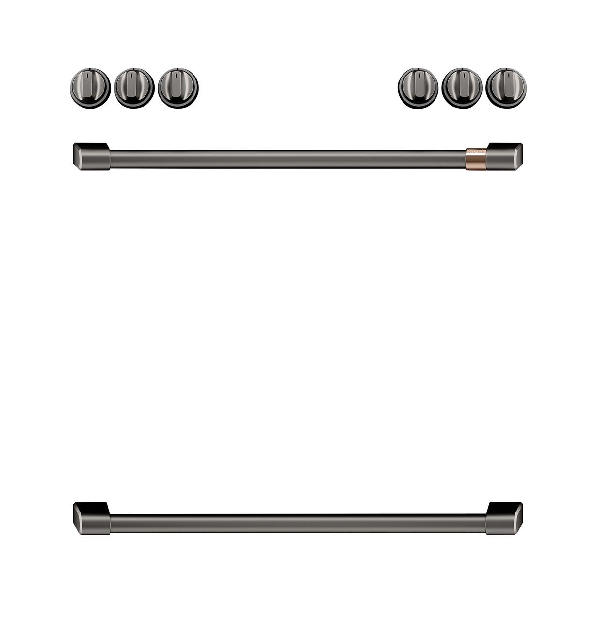 CAFE CXFCEHKPMBT Cafe(TM) Front Control Electric Knobs and Handles - Brushed Black