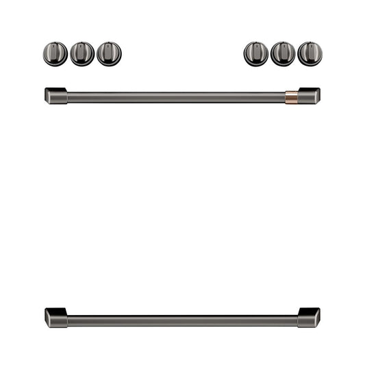 CAFE CXFCEHKPMBT Cafe(TM) Front Control Electric Knobs and Handles - Brushed Black
