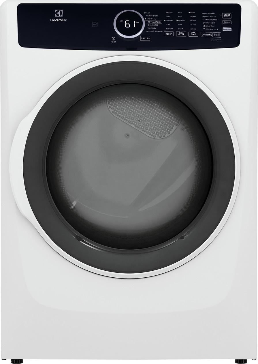 ELECTROLUX ELFE7437AW Electrolux Front Load Perfect Steam(TM) Electric Dryer with Instant Refresh (TM) 8.0 Cu. Ft.