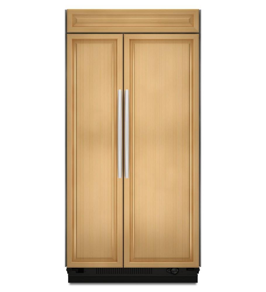 KITCHENAID KSSO48FTX 30 Cu. Ft. 48-Inch Width Built-In Side-by-Side Refrigerator, Overlay Panel-Ready - Panel Ready