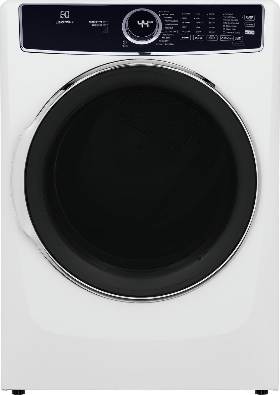 ELECTROLUX ELFG7637AW Electrolux Front Load Perfect Steam(TM) Gas Dryer with LuxCare(R) Dry and Instant Refresh (TM) 8.0 Cu. Ft.