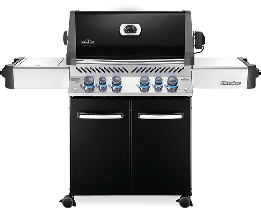 NAPOLEON BBQ P500RSIBPK3 Prestige 500 RSIB with Infrared Side and Rear Burners , Black , Propane