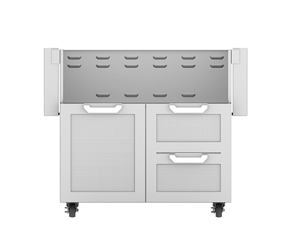 HESTAN GCR36 36" Hestan Outdoor Tower Cart with Door/Drawer Combo - GCR Series - Steeletto