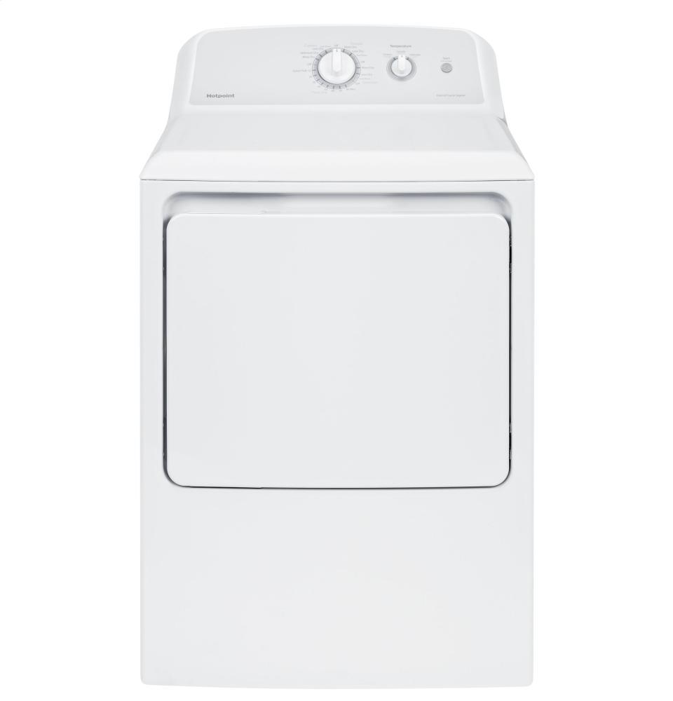 HOTPOINT HTX24GASKWS Hotpoint(R) 6.2 cu. ft. Capacity aluminized alloy Gas Dryer