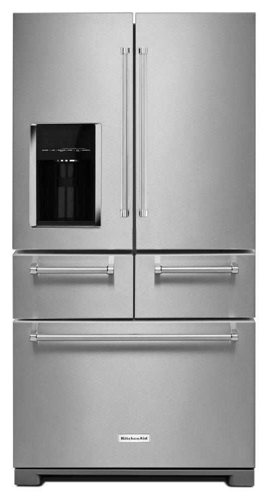 KITCHENAID KRMF606ESS 25.8 Cu. Ft. 36-Inch Multi-Door Freestanding Refrigerator - Stainless Steel