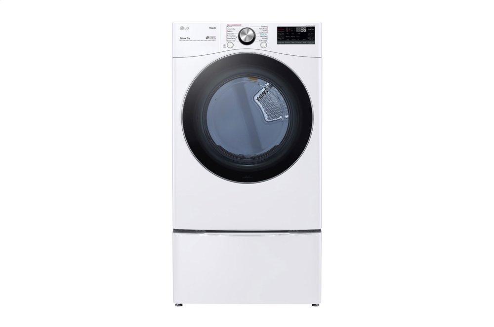LG DLEX4200W 7.4 cu. ft. Ultra Large Capacity Smart wi-fi Enabled Front Load Electric Dryer with TurboSteam(TM) and Built-In Intelligence
