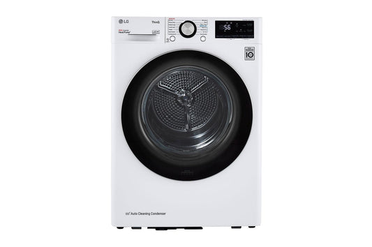 LG DLHC1455W 4.2 cu.ft. Smart wi-fi Enabled Compact Front Load Dryer with Dual Inverter HeatPump(TM) Technology