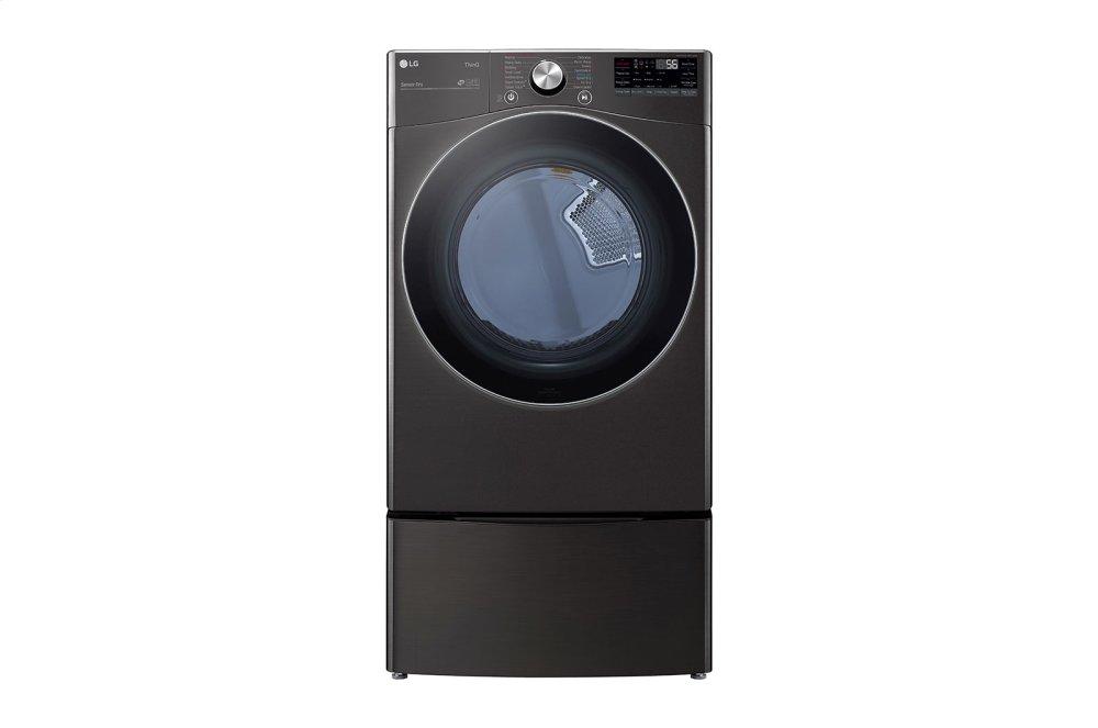 LG DLEX4200B 7.4 cu. ft. Ultra Large Capacity Smart wi-fi Enabled Front Load Electric Dryer with TurboSteam(TM) and Built-In Intelligence