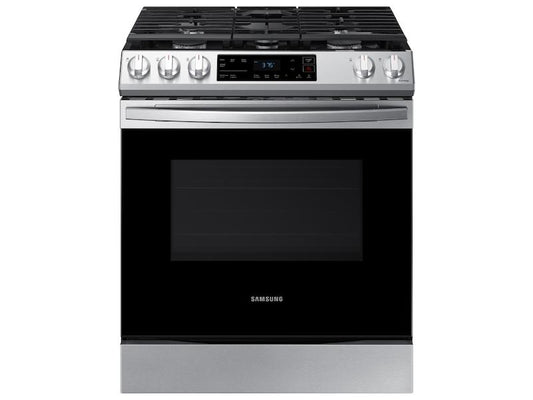SAMSUNG NX60T8111SS 6.0 cu. ft. Smart Slide-in Gas Range in Stainless Steel