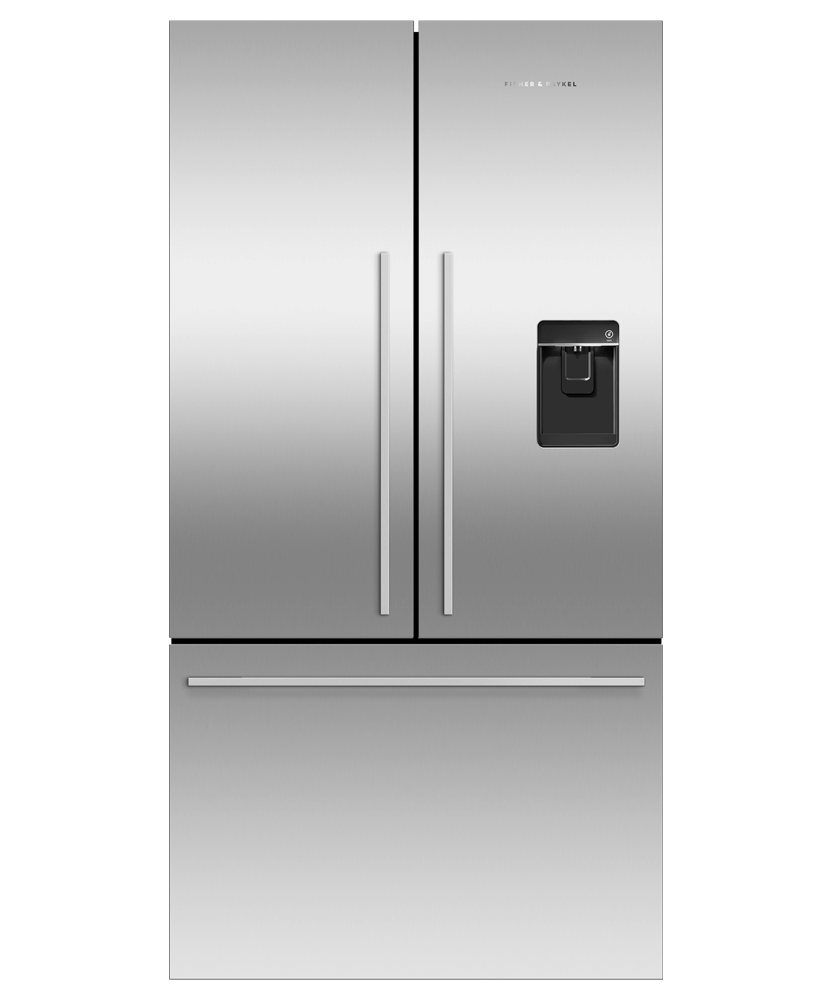 FISHER & PAYKEL RF201ADUSX5N Freestanding French Door Refrigerator Freezer, 36", 20.1 cu ft, Ice & Water