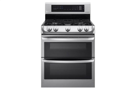 LG LDG4313ST 6.9 cu. ft. Gas Double Oven Range with ProBake Convection(R) and EasyClean(R)