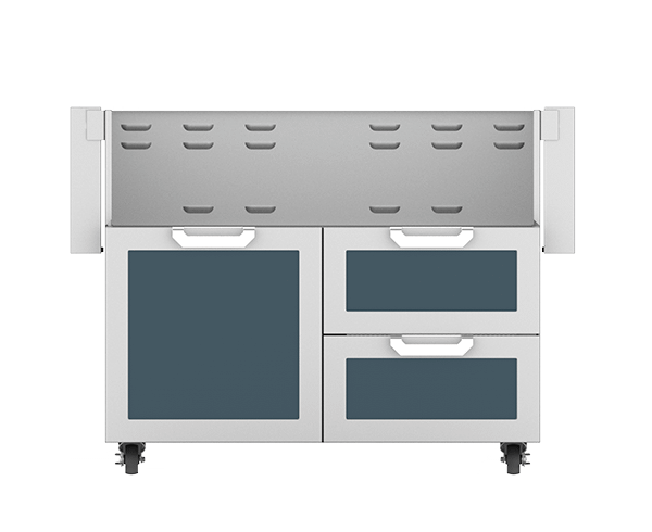 HESTAN GCR42GG 42" Hestan Outdoor Tower Cart with Door/Drawer Combo - GCR Series - Pacific-fog