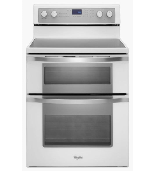 WHIRLPOOL WGE755C0BH 6.7 Total cu. ft. Double Oven Electric Range with True Convection Cooking